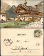 Pertisau-Eben Am Achensee Fischerhaus - Signierte Künstlerkarte 1903 - Autres & Non Classés