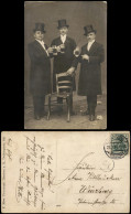 Ansichtskarte  Soziales Leben - Männer Zylinder Bier - Duisburg 1914 - People
