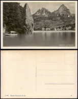 Ansichtskarte Brunnen SZ-Ingenbohl Schillerstein, Stadt, Schiff 1931 - Other & Unclassified