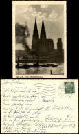 Ansichtskarte Köln Dom Und Rheindampfer Steamer Abendstimmung 1958 - Koeln