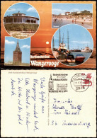 Wangerooge Mehrbild-AK Mit Strand Hafen Westturm Café Pudding 1977 - Wangerooge