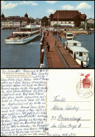 Ansichtskarte Konstanz Hafen Schiffe Dampfer Steamer Colorfoto AK 1973 - Konstanz