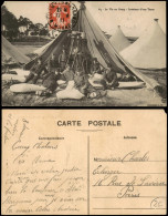 .Frankreich La Vie An Camp - Intérieur D'une Tente (Militaria Frankreich) 1911 - Other & Unclassified