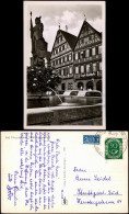 Ansichtskarte Bad Mergentheim Brunnen Und Engel-Apotheke, Fotokarte 1952 - Bad Mergentheim