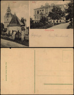 Ansichtskarte Cotta-Dohma 2-Bild-Karte Mit Kirche Und Schule 1910 - Other & Unclassified