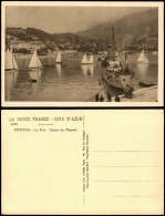 Menton Mentoun/ Mentone Le Port - Départ Des Régates - COTE D'AZUR 1920 - Menton