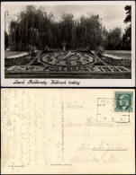 Postcard Bad Podiebrad Poděbrady Blumenuhr - Fotokarte 1938 - Tchéquie