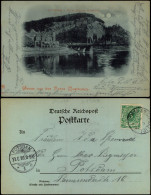 Porta Westfalica Jacobsberg U. Hotel Grosser Kurfürst - Monscheinlitho 1899 - Porta Westfalica