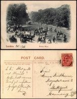 Postcard London Rotten Row, Treffen Feiner Gesellschaft Mit Pferden 1906 - Other & Unclassified