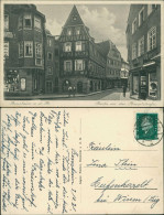 Ansichtskarte Bensheim Hauptstraße: Drogerie, Geschäfte 1931 - Bensheim