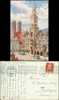 Ansichtskarte München Rathaus (Künstlerkarte Künstler Richard Wagner) 1912 - Muenchen