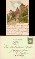 Ansichtskarte Rothenburg Ob Der Tauber Kobolzellertor (Künstlerkarte) 1899 - Rothenburg O. D. Tauber