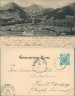 Ansichtskarte Schattwald Panorama-Ansicht 1900   Gel  AMBERG (Ankunftsstempel) - Other & Unclassified