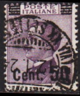 1923 - 1927. POSTA ITALIANA. Viktor Emanuel Cent. 50 On 55 CENT.  (Michel 172) - JF546132 - Used