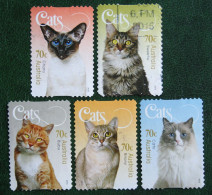 Cats Chats Pets Katten 2015 Mi 4303-4307 Yv 4142-4146 Used Gebruikt Oblitere Australia Australien Australie - Used Stamps