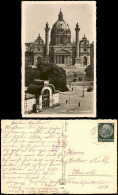 Ansichtskarte Wien Karlsplatz, Karlskirche - Telefonzelle - Fotokarte 1938 - Other & Unclassified