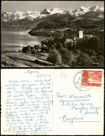 Ansichtskarte Spiez Panorama-Ansicht 1953 - Autres & Non Classés