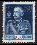 1925 - 1926. POSTA ITALIANA. Viktor Emanuel III Lira UNA Perf 11.  (Michel 223B) - JF546142 - Oblitérés
