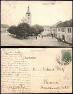 Postcard Budin An Der Eger Budyně Nad Ohří Markt B. Leitmeritz 1909 - Tchéquie