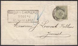 Belgique 1882 - Lettre De Charleroi à Destination Jumet..........  (DD) DC-12617 - 1884-1891 Leopold II.