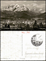 Ansichtskarte Krün (Krünn)-Mittenwald Totale Mit Bergkette 1986 - Mittenwald