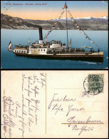 Bodensee - Dampfer ,,König Karl" Bodensee Dampfer, Fahrgastschiffe, Fähren 1913 - Paquebots