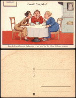 Neujahr Sylvester New Year "Prosit Neujahr!" Kaffee-Trinken & Kuchen-Essen 1950 - Año Nuevo