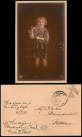 Ansichtskarte  Kinder Mädchen, Ritztechnik Lederhosen Fotokunst 1914 - Portraits
