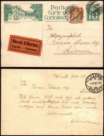 Ansichtskarte Baden AG Kurhaus 1925  Ganzsache  Zusatzfrankatur Durch Eilboten - Sonstige & Ohne Zuordnung