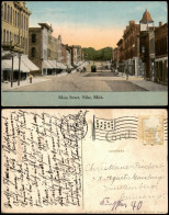 Postcard Niles Michigan Main Street 1914 - Andere & Zonder Classificatie