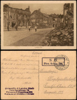 Longuyon Strasse Ansicht 1. Weltkrieg 1916 Feldpost Gelaufen (SB Briefstempel) - Longuyon