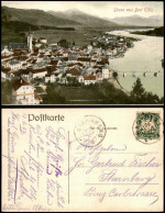 Ansichtskarte Bad Tölz Stadtpartie 1907  Gel. Ankunftsstempel Starnberg - Bad Toelz