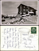 Ansichtskarte Mariazell Berghotel Bürgeralpe, Skifahrer Im Winter 1940 - Autres & Non Classés