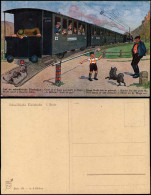 Ansichtskarte  Auf De Schwäbische Eisebahne Schwäbische Eisenbahn 1918 - Trains