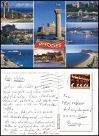 Postcard Rhodos Rhodes Mehrbildkarte 7 Ortsansichten 2000 - Grèce