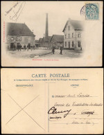 CPA Gueugnon La Sortie Des Usines - Frabrik 1905 - Autres & Non Classés