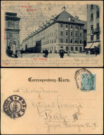 Postcard Prag Praha Straßenpartie Alfer-Kaserne 1900 - Czech Republic