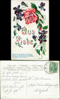 Ansichtskarte  Liebe Liebespaare - Love - Aus Liebe Veilchen Und Rose 1912 - Couples