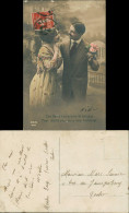 Ansichtskarte  Liebe Liebespaare - Love France Rosen 1912 - Couples