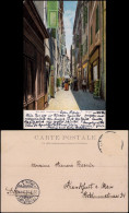 Nizza Nice Rue Dans L'ancienne Ville, Straße In Der Altstadt 1902 - Autres & Non Classés