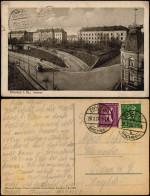 Ansichtskarte Zwickau Kaserne, Straße - Straßenbahn 1922  Gel. MF Vorinfla - Zwickau