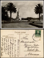 Postcard Buenos Aires Monumento De Los Españoles. 1933  Gel. Briefmarke - Argentina