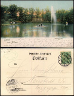 Ansichtskarte Zittau Weinaupark, Restaurant - Fontaine 1901 - Zittau