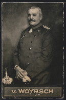 AK General Von Woyrsch In Uniform  - Guerre 1914-18