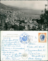 Monaco Panorama-Ansicht Vue Générale Sur Le Port Et Monte-Carlo 1957 - Autres & Non Classés