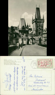 Postcard Prag Praha Kleinseitner Brückentürme 1960 - Czech Republic