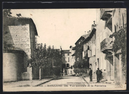 CPA Saillans, Vue Centrale Et La Fontaine  - Autres & Non Classés