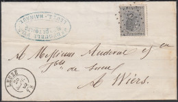 Belgique 1869 - Lettre De Leuze à Destinations Wiers.............. (DD) DC-12618 - 1865-1866 Perfil Izquierdo