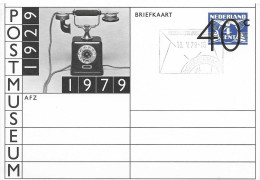 Postzegels > Europa > Nederland > Postwaardestukken > Briefkaart 40ct Blauw Postmuseum (18547) - Material Postal