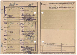 Ersatzkarte Von Willi Schawe "Die Deutsche Arbeitsfront" DAF Gau Hamburg 1.7.1943 Siemens-Schuckertwerke - Deutsches Reich